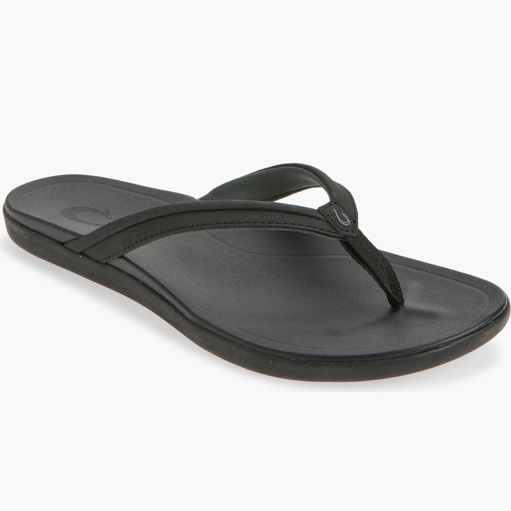 NEW OluKai Ho’opio Malua Flip Flip in Lava Rock